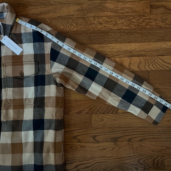 NWT Outerknown Womens Shacket Coat Jacket Plaid - Picture 8 of 11